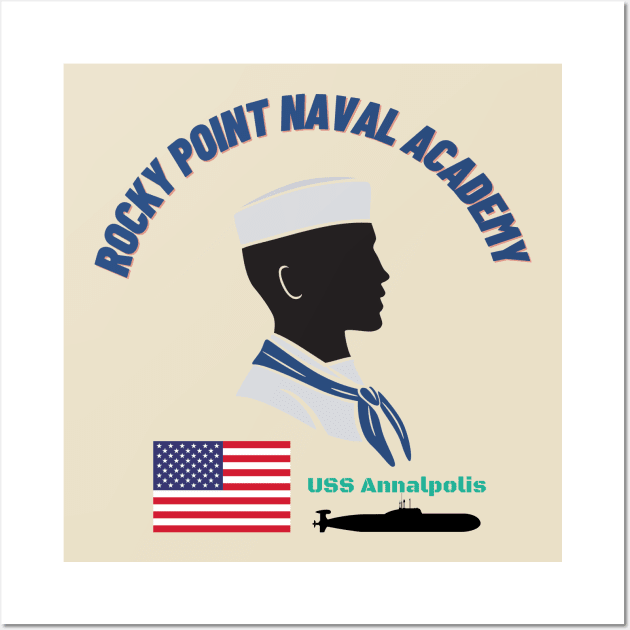 Rocky point naval academy Wall Art by Benjamin Customs